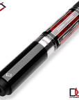 Baguette de billard Cuetec Cynergy Nineball Series, noir encre (Ink Black), grip en cuir pleine fleur, 11,8 mm, 19 oz