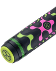 BAGUETTE DE SAUT ET DE CASSE VX AVEC FLÈCHE EN CARBONE - VERTE/ROSE- WRAP TRICOLORE 13MM 19OZ