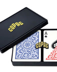 COPAG PLASTIC POKER DECK CARDS RED AND BLUE 1546 SERIES STANDARD SIZE
