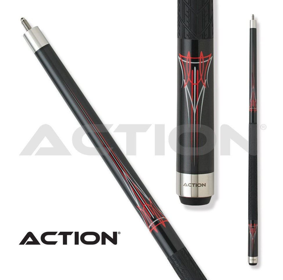 ACTION KHROME POOL CUE KRM03 19OZ 13MM