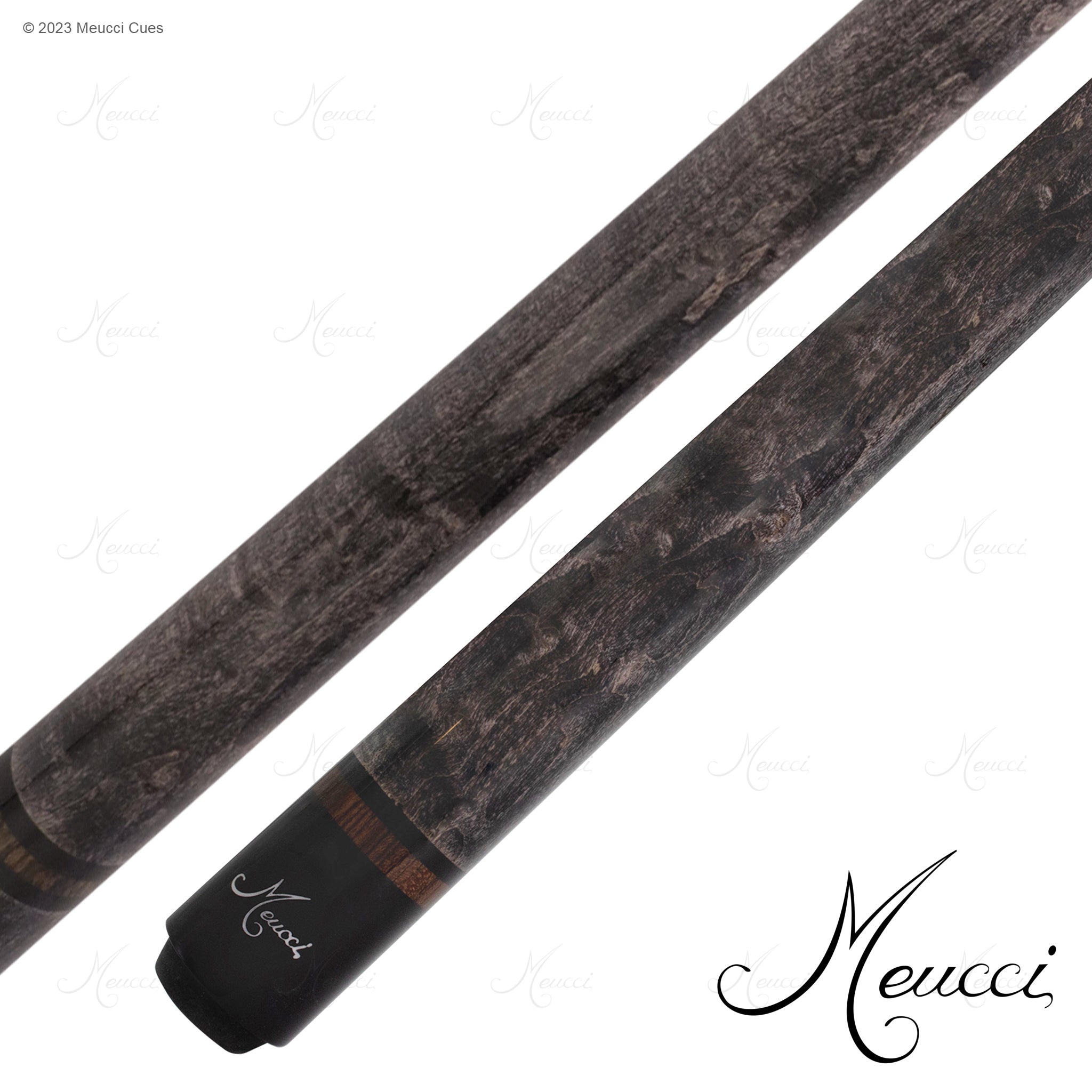 MEUCCI POOL CUE ALL NATURAL WOOD 1 SMOKE 12.5MM 19OZ