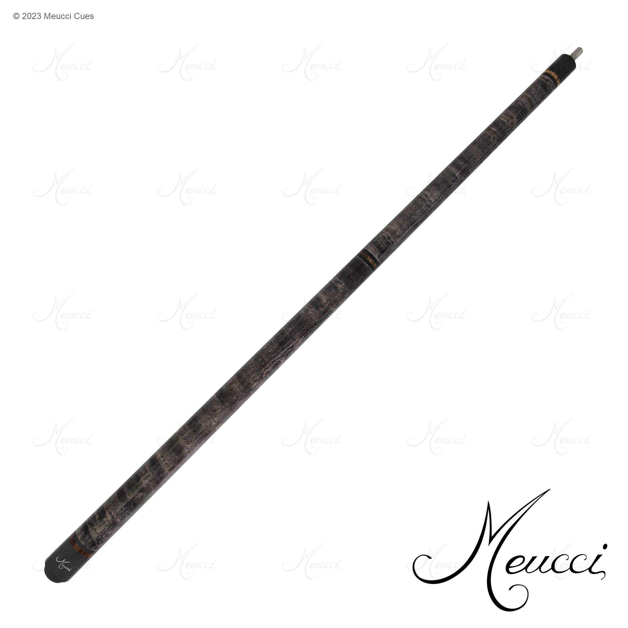 MEUCCI POOL CUE ALL NATURAL WOOD 1 SMOKE 12.5MM 19OZ