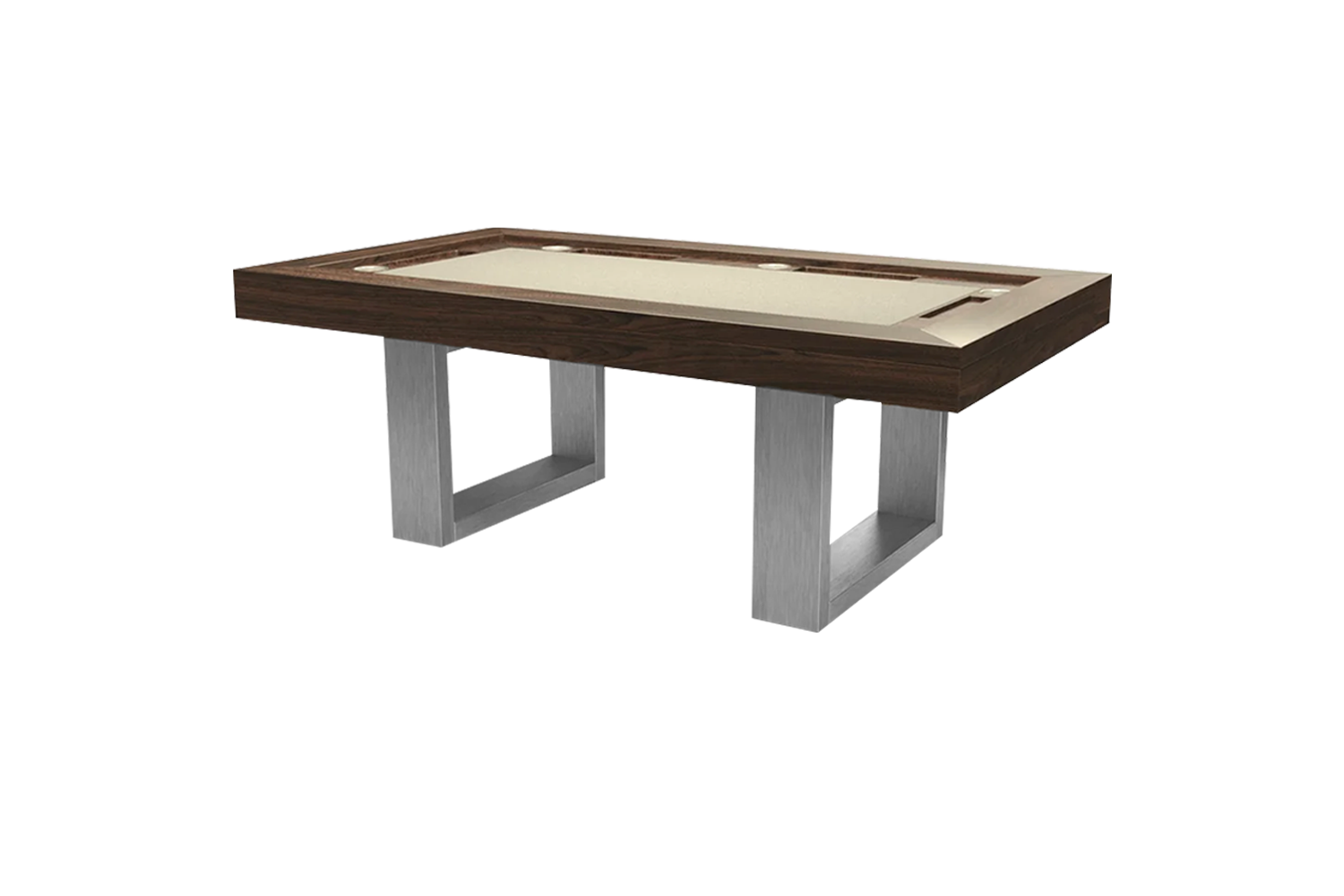 BRIDGE STAINLESS RECTANGLE GAME TABLE