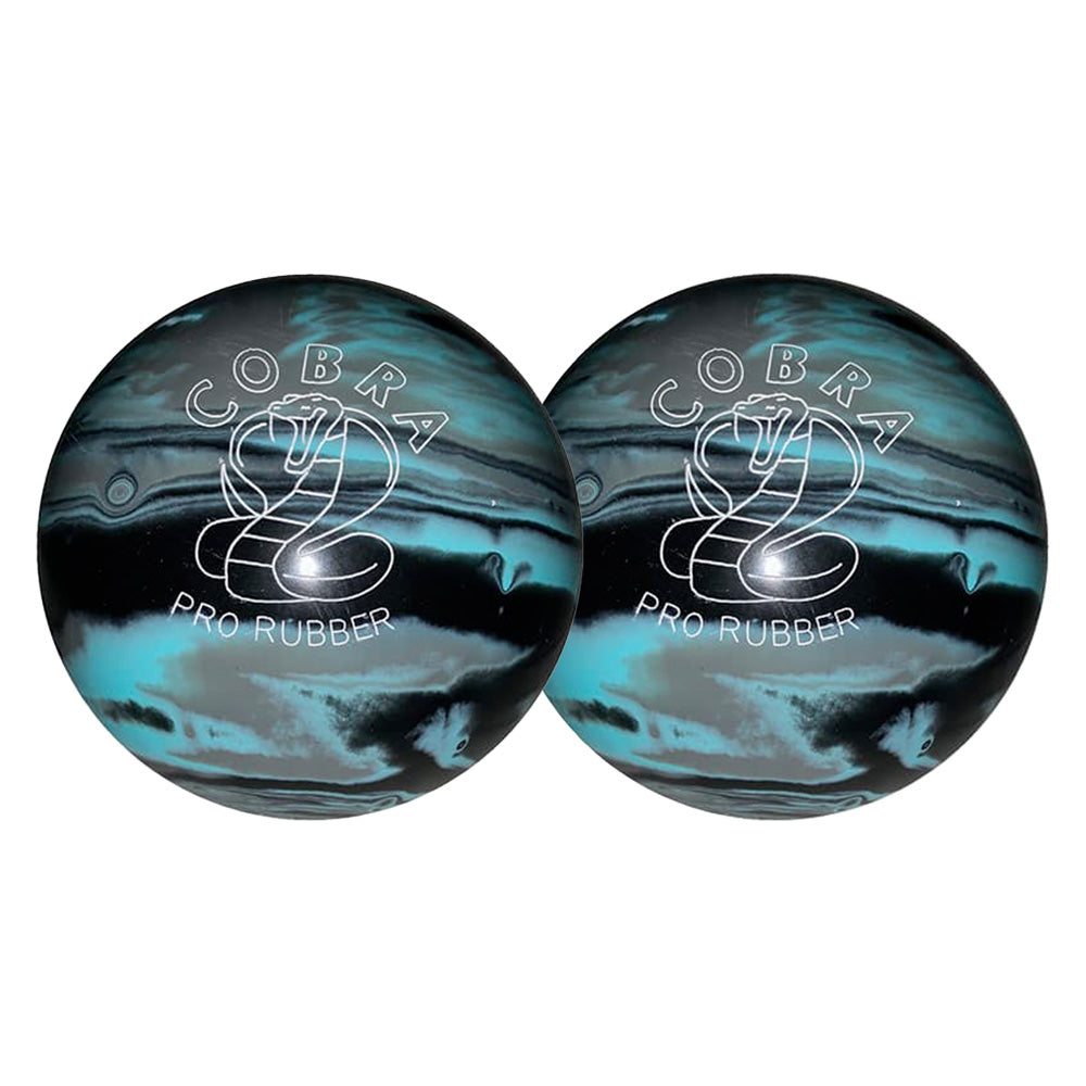 COBRA SMALL BOWLING BALLS - BLACK/LIGHT BLUE/GREY