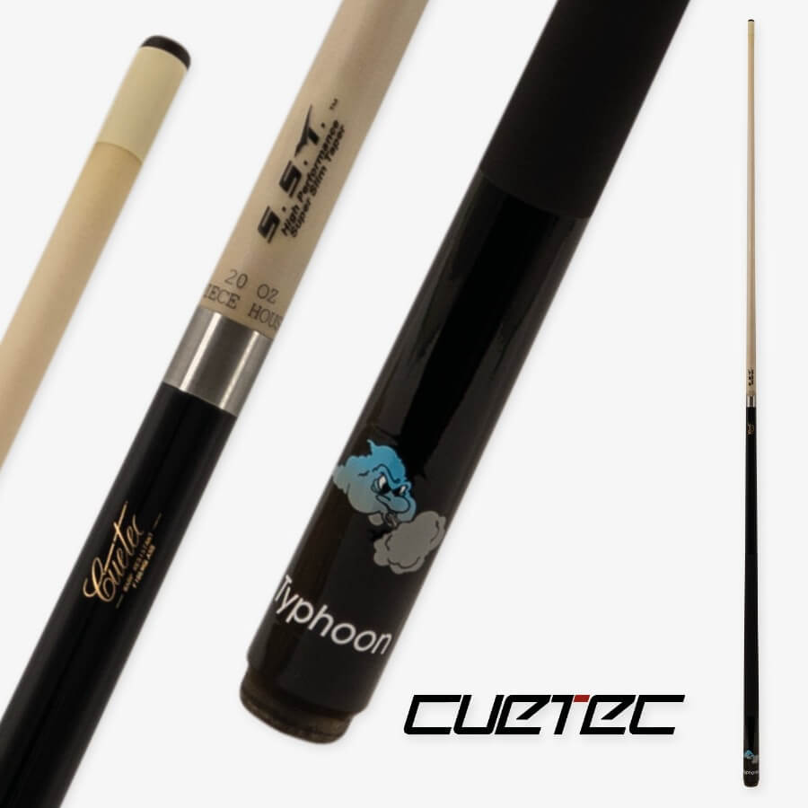 CUETEC TYPHOON POOL CUE - BLACK