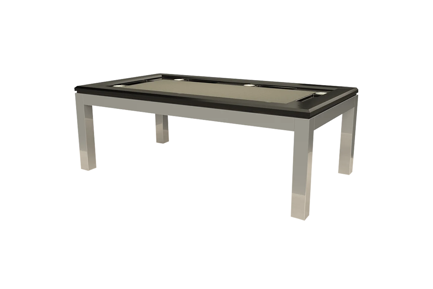 LA CONDO STAINLESS RECTANGLE GAME TABLE