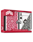 COPAG PLASTIC BRIDGE CARDS DOUBLE DECK SET 1546 JUMBO RED AND BLACK