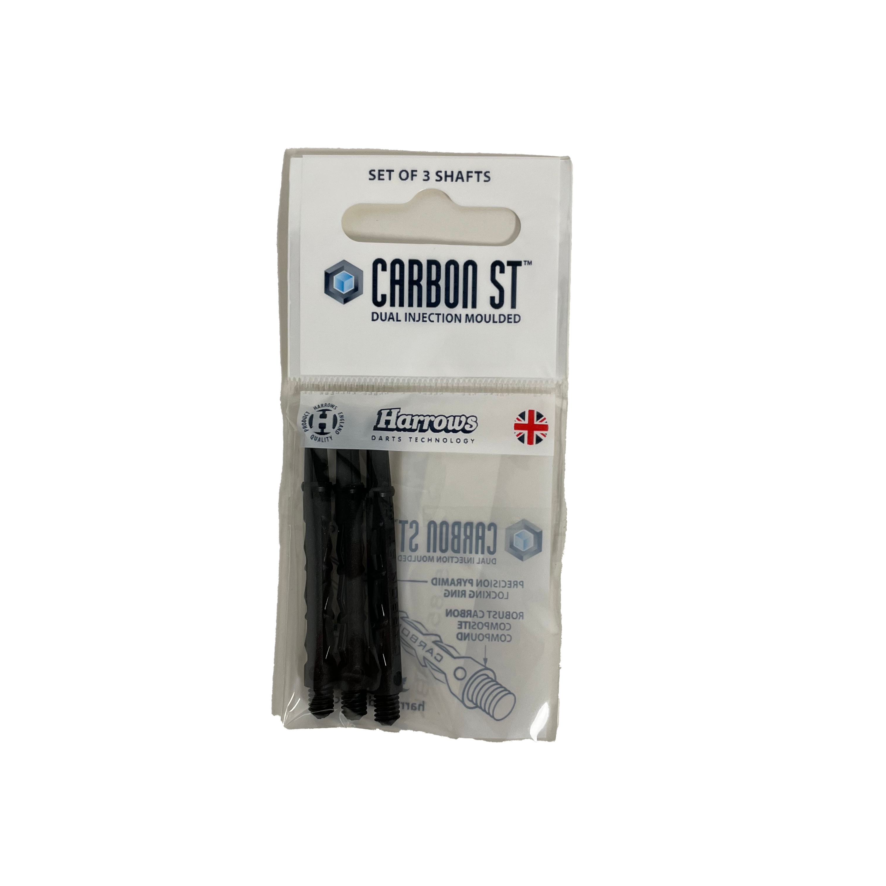 HARROWS DART SHAFTS CARBON ST - MEDIUM