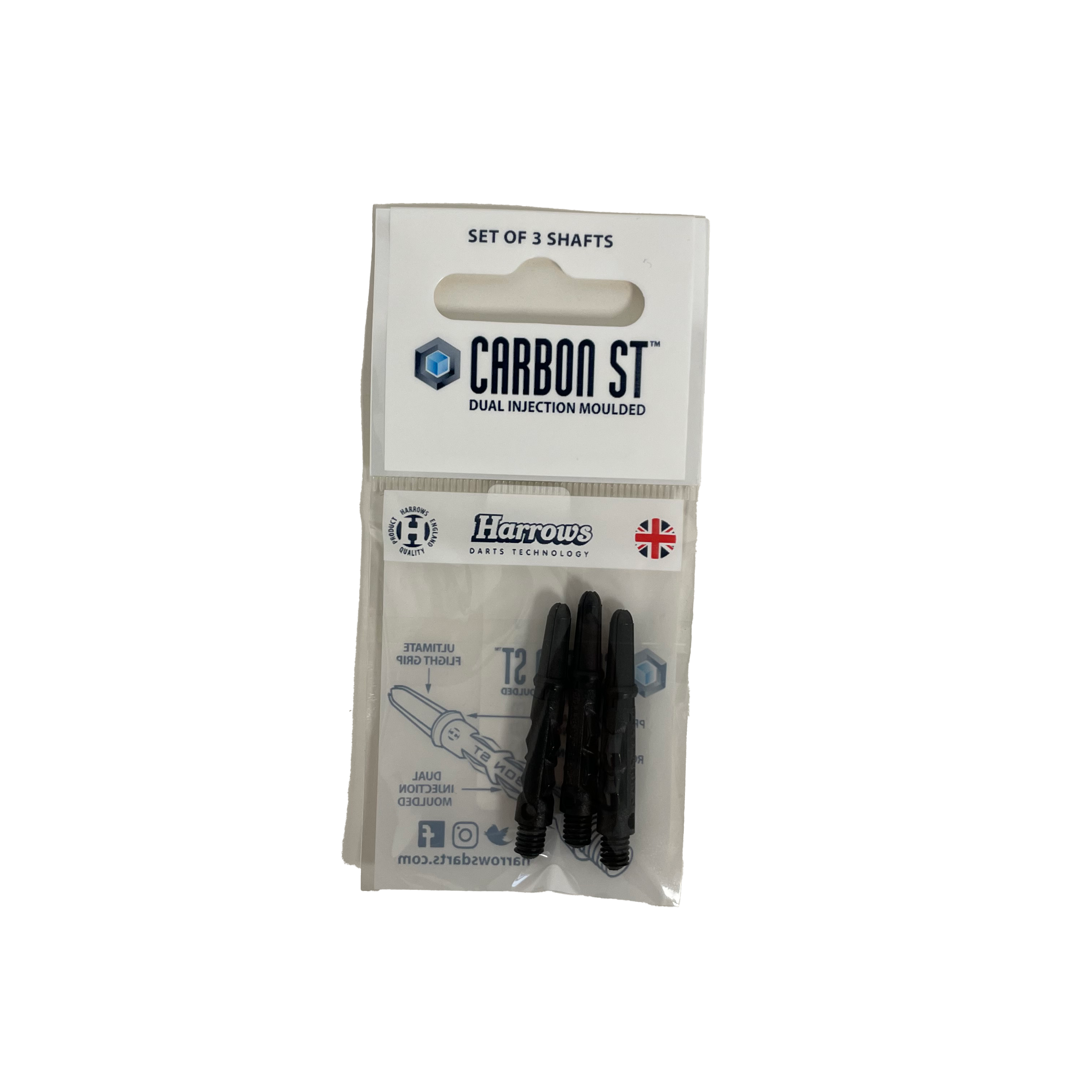 HARROWS DART SHAFTS CARBON ST - SHORT