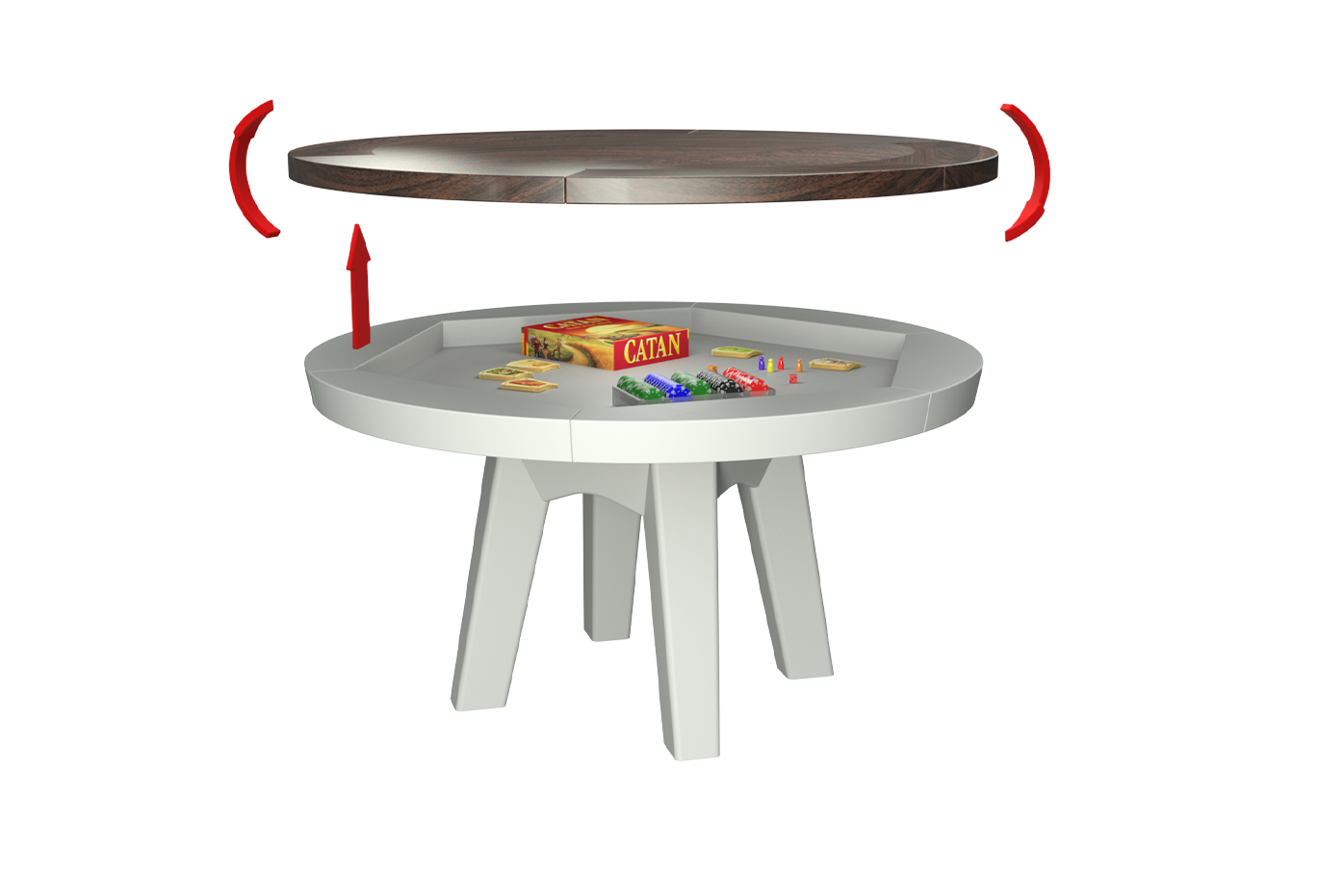LUXX DUO ROUND GAME TABLE