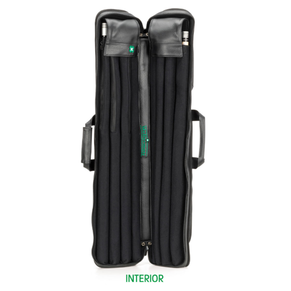 MCDERMOTT BUTTERFLY SOFT CUE CASE BLACK 4B/8S