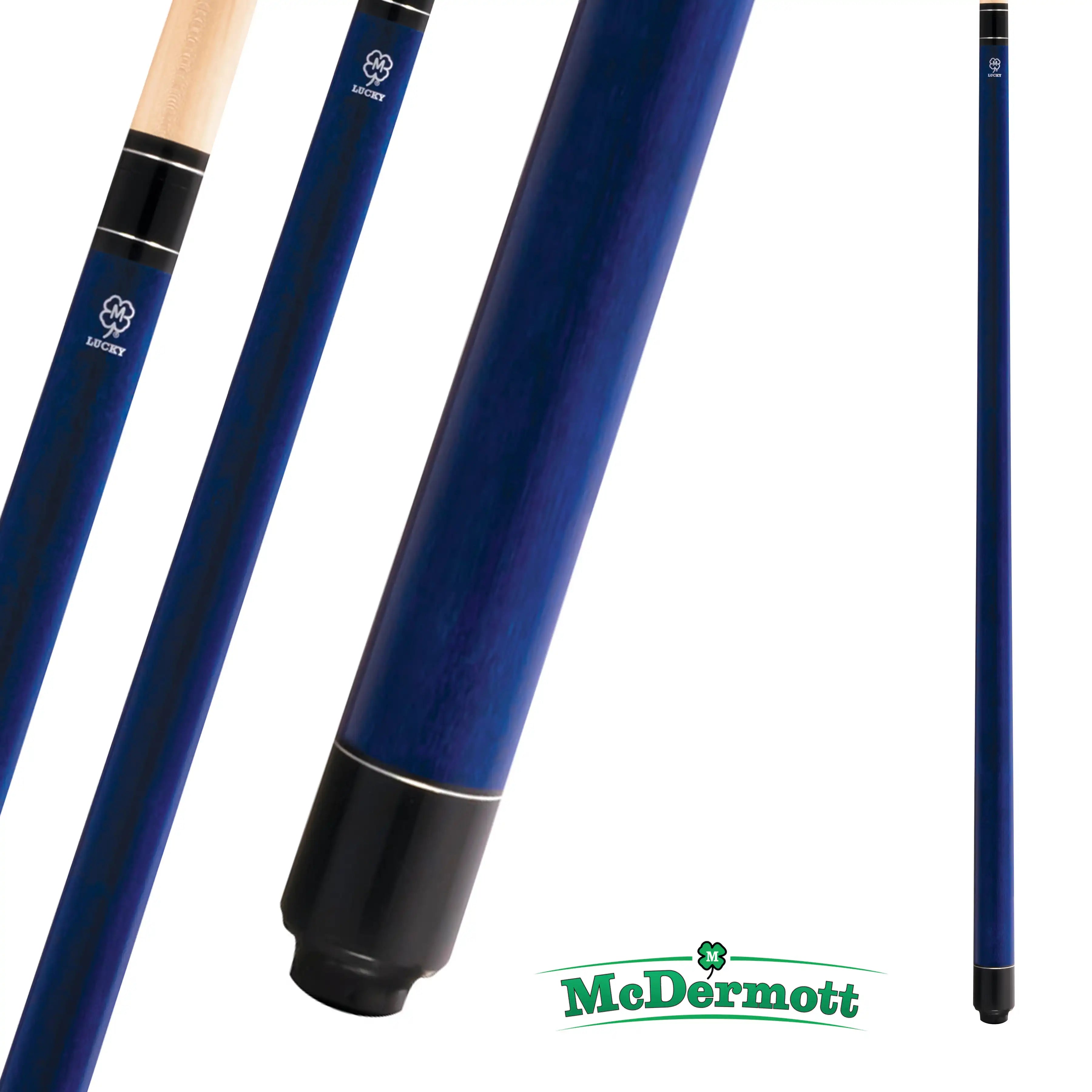 MCDERMOTT POOL CUE LUCKY SERIES L2 BLUE 13MM 19OZ