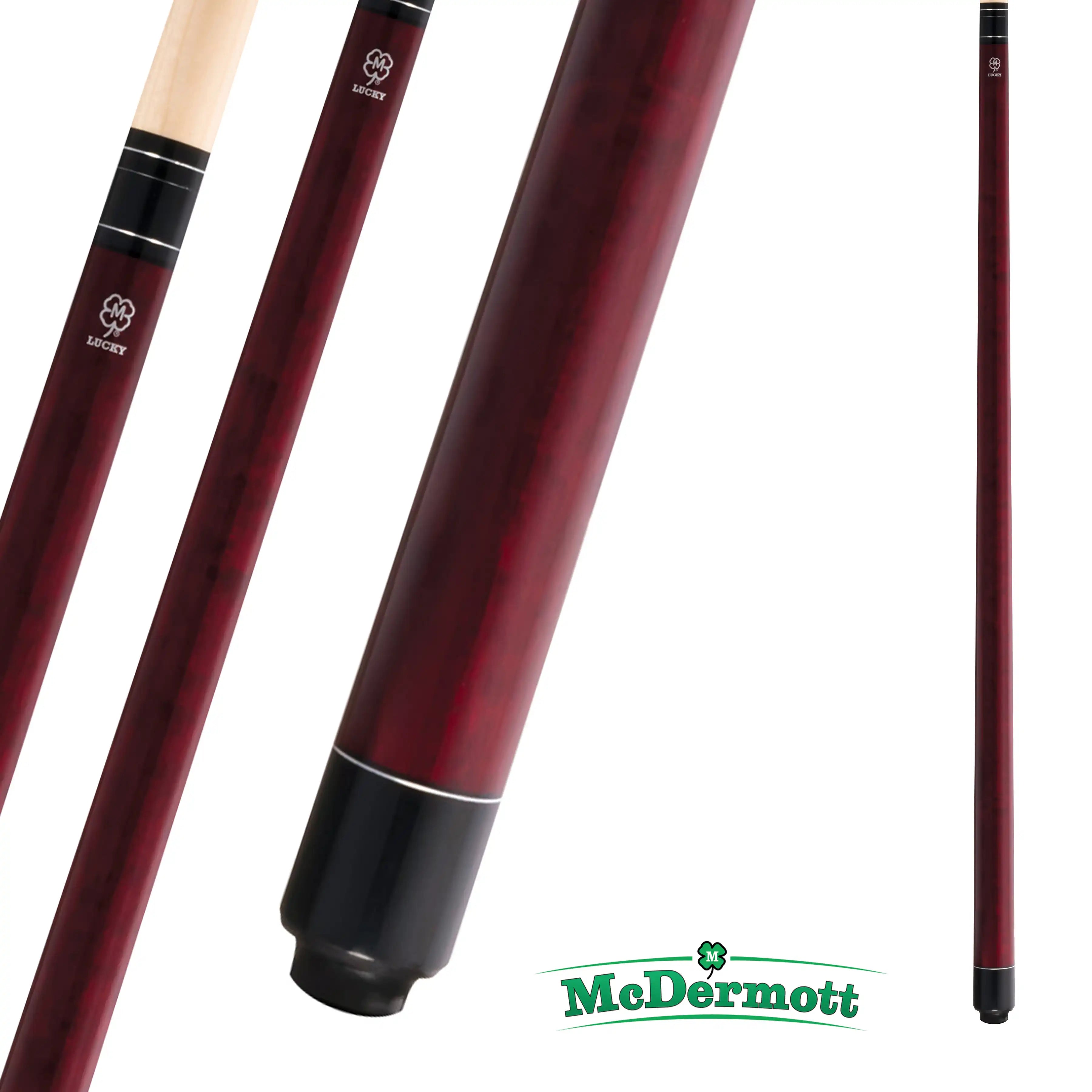 MCDERMOTT POOL CUE LUCKY SERIES L5 RED 13MM 190Z