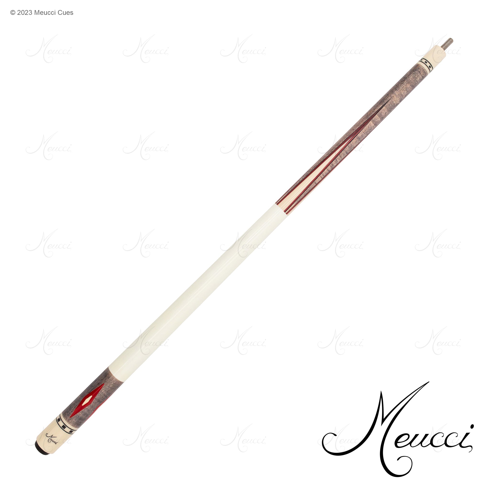 MEUCCI POOL CUE ECONOMY CURE 7 RED 19OZ 12.5MM