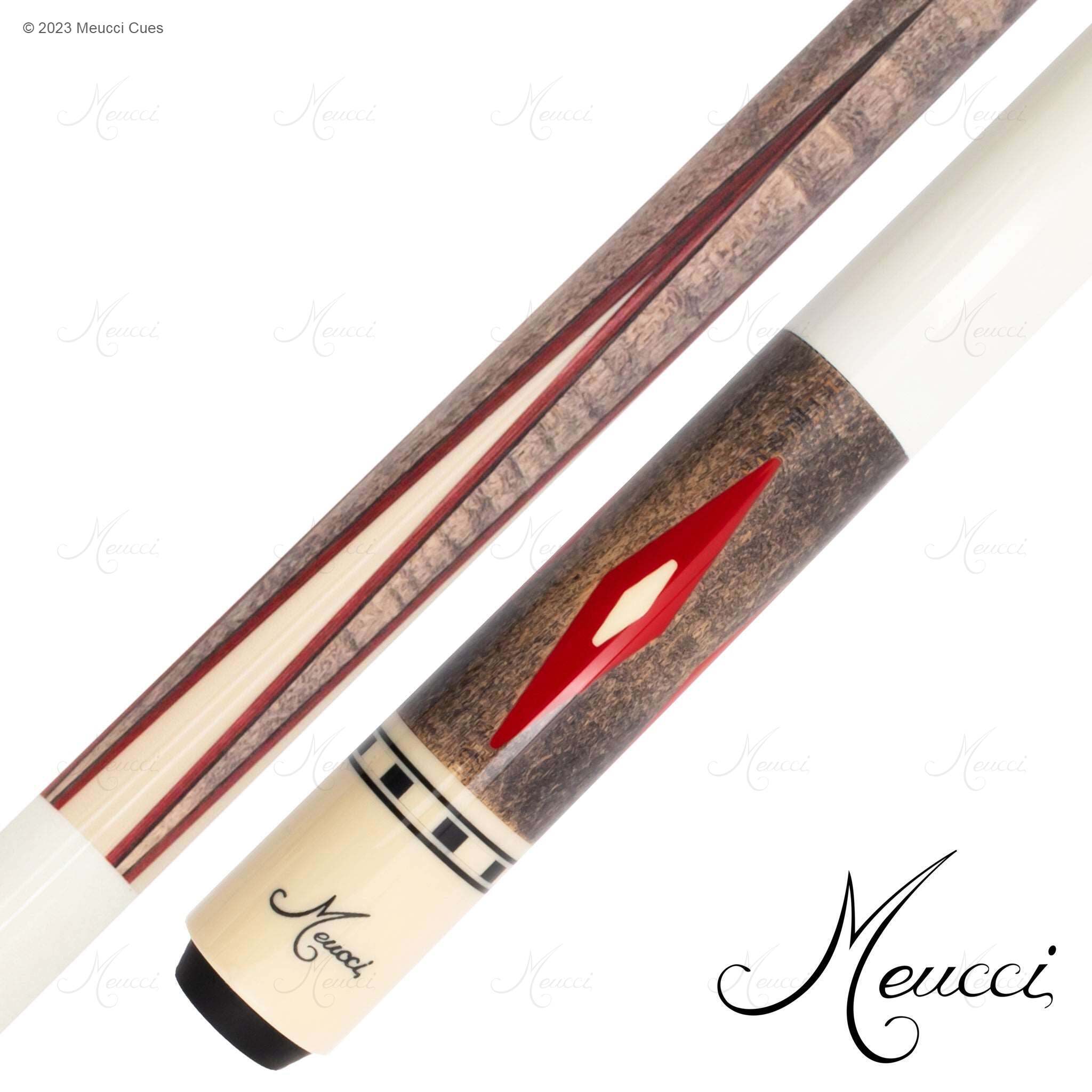 MEUCCI POOL CUE ECONOMY CURE 7 RED 19OZ 12.5MM