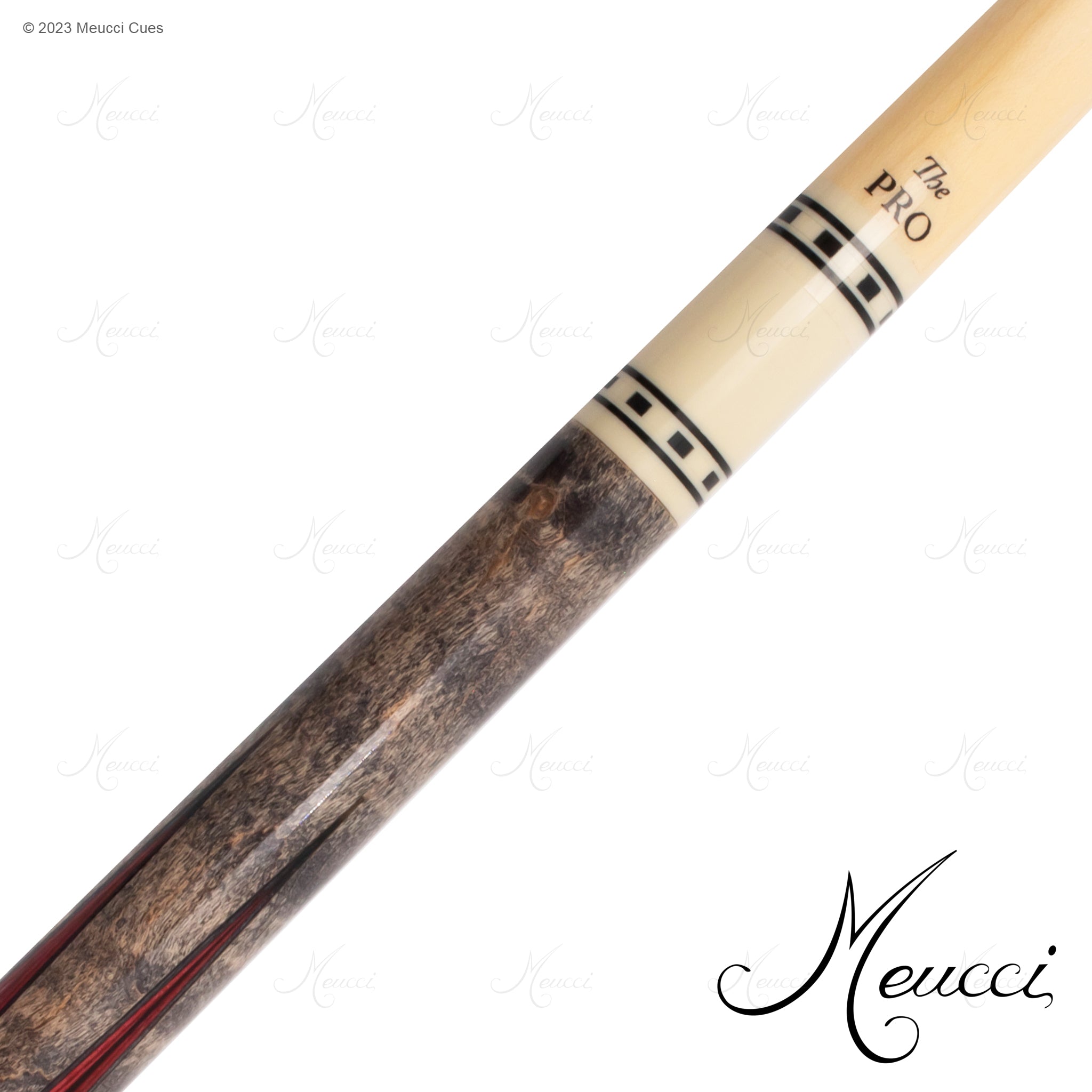 MEUCCI POOL CUE ECONOMY CURE 7 RED 19OZ 12.5MM