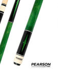 BAGUETTE DE BILLARD PEARSON PLAYERS SERIES PP-GREEN - FLÈCHE CARBONE SANS GRIP 12.5MM