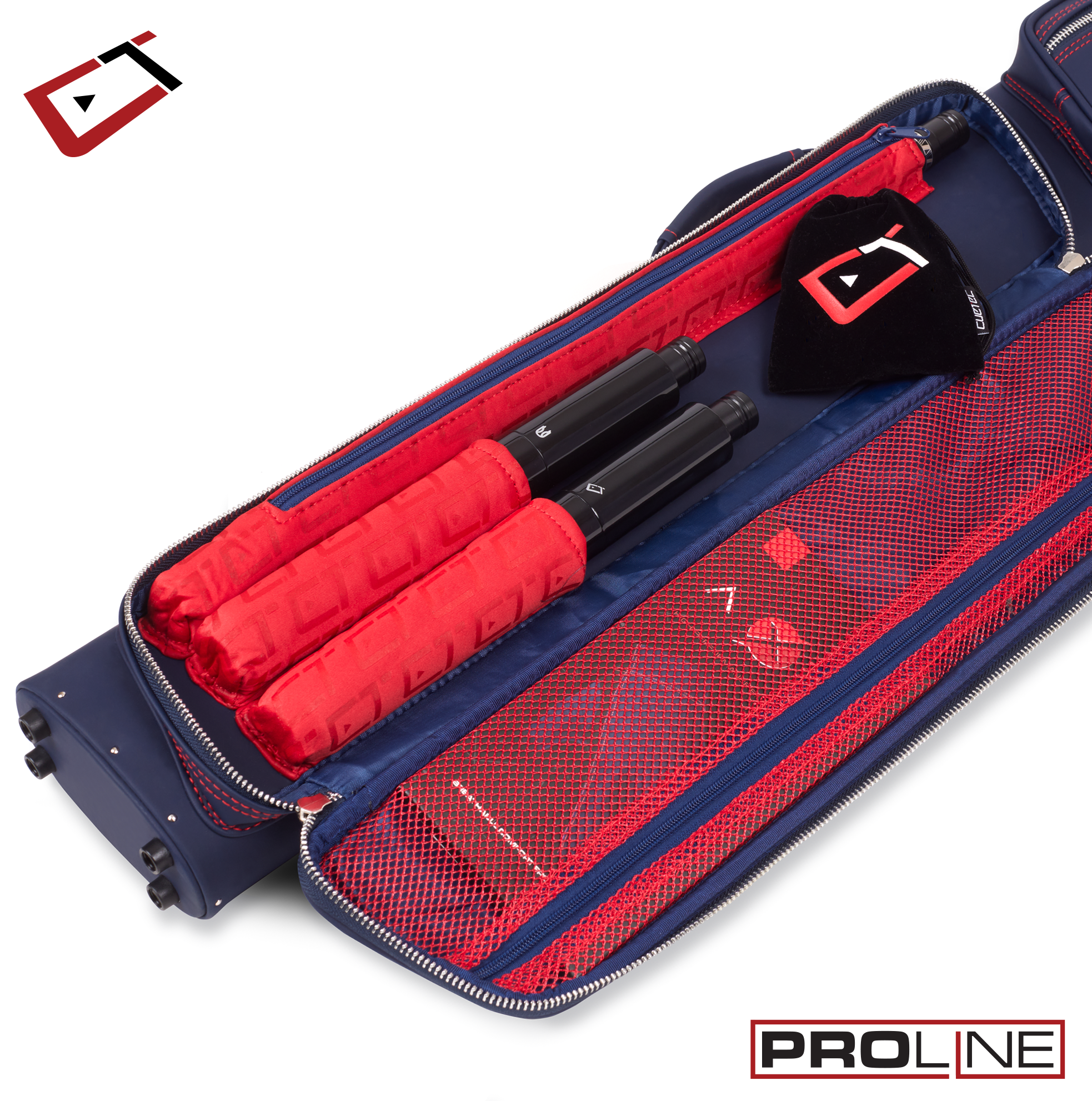 POOL CUE CASE CUETEC PROLINE 2X4 BLUE