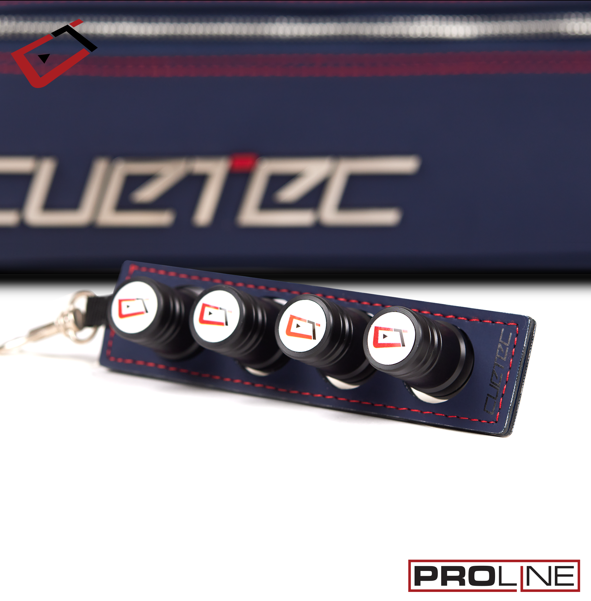POOL CUE CASE CUETEC PROLINE 2X4 BLUE