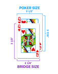 COPAG PLASTIC POKER DECK CARDS RED AND BLUE 1546 SERIES STANDARD SIZE