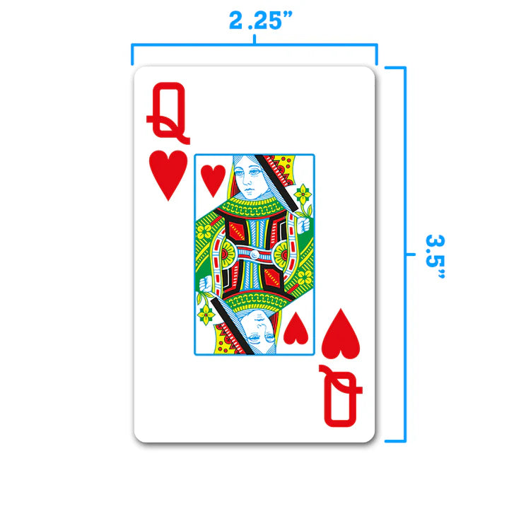 COPAG PLASTIC BRIDGE CARDS DOUBLE DECK SET 1546 JUMBO RED AND BLACK