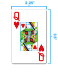 COPAG PLASTIC BRIDGE CARDS DOUBLE DECK SET 1546 JUMBO RED AND BLACK