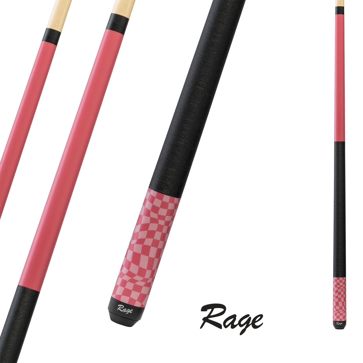 BRUNSWICK BILLIARD RAGE RG09 CUE PINK 13MM 19OZ