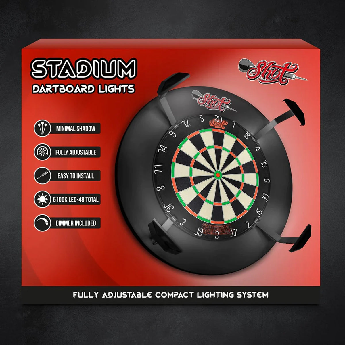 SHOT STADIUM DARTBOARD LIGHTS