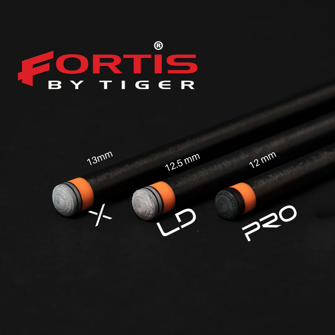 TIGER FORTIS PRO CARBON FIBER SHAFT 12.5MM UNI-LOC BLACK