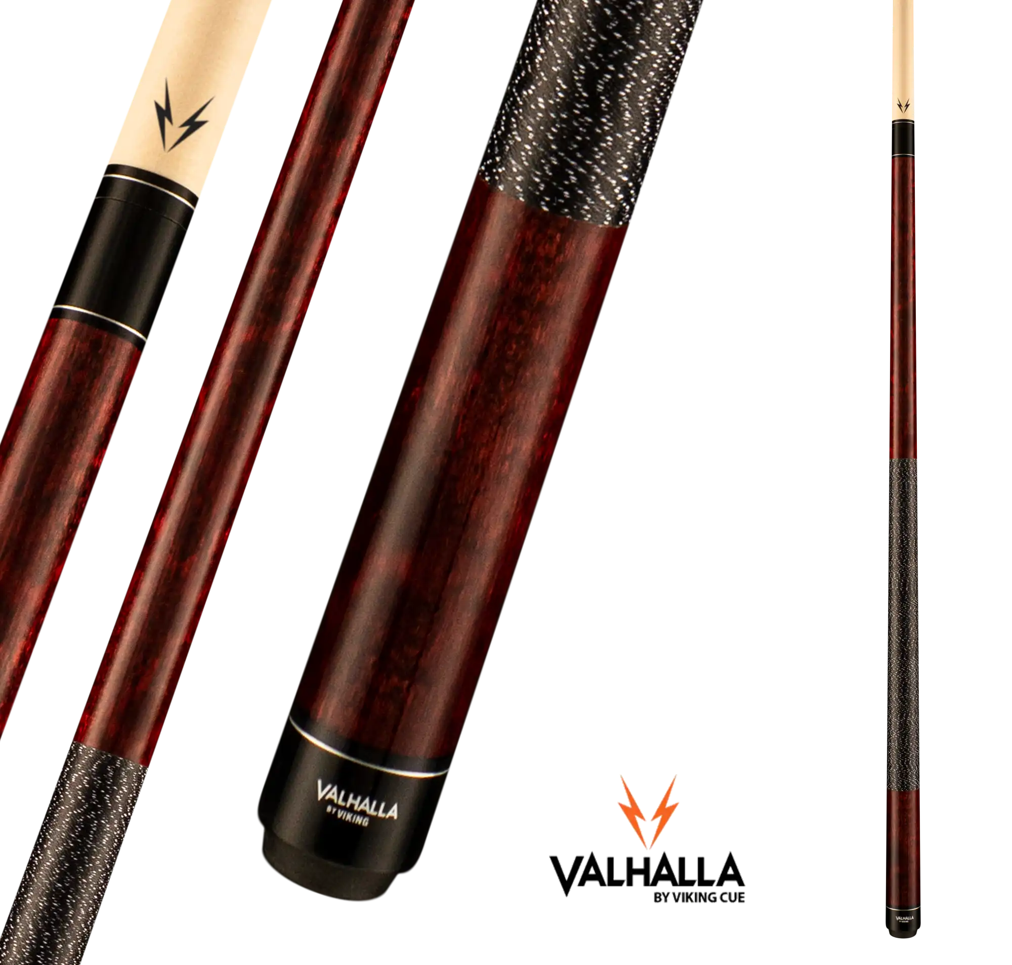 VIKING VALHALLA VA120 POOL CUE BROWN LINEN WRAP 13MM 19OZ