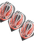 ENSEMBLE DE 3 PLUMES DE DARD SHOT WARRIOR FLIGHT - PETIT STANDARD