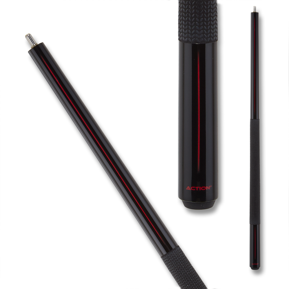 ACTION BREAK CUE ABK05 BLACK AND RED WITH WRAP 14MM 25OZ