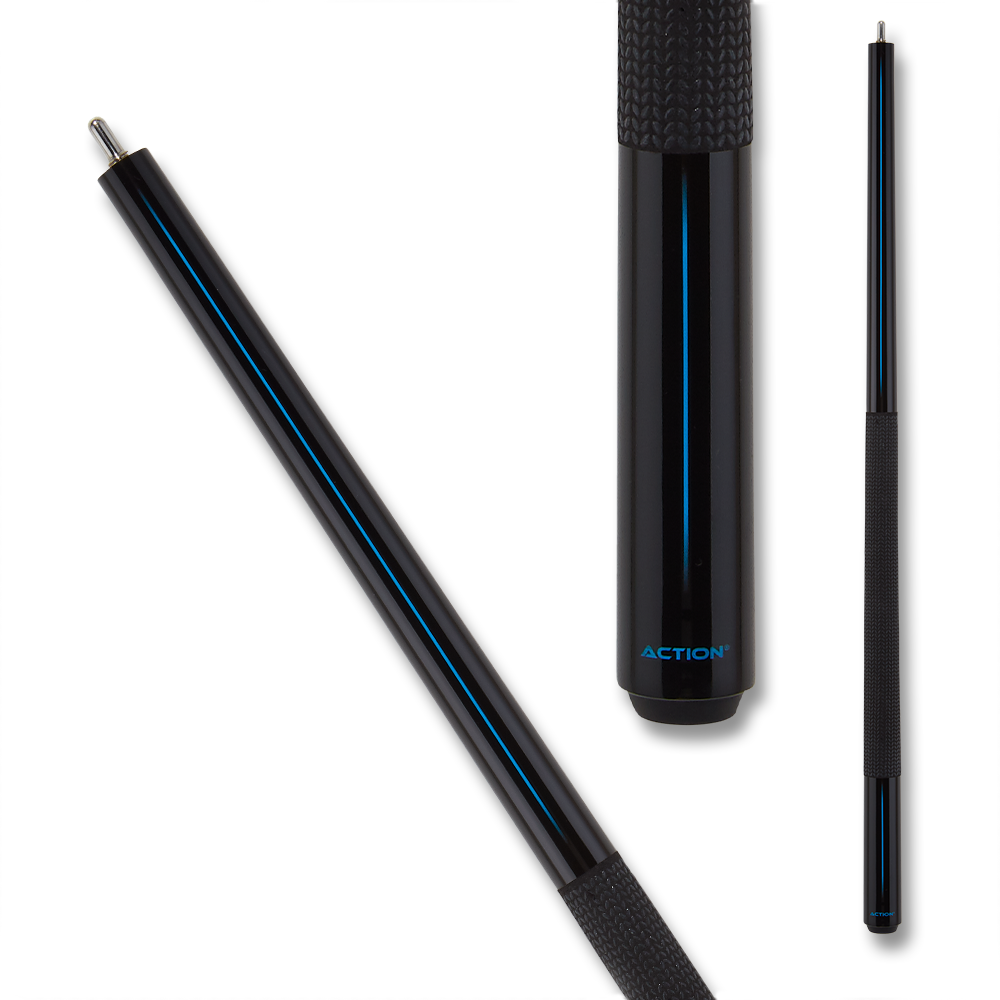 ACTION BREAK CUE ABK07 BLACK AND BLUE WITH WRAP 14MM 25OZ