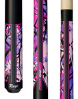 RAGE POOL CUE MATTE PINK POISON OAK CAMO 13MM 19OZ