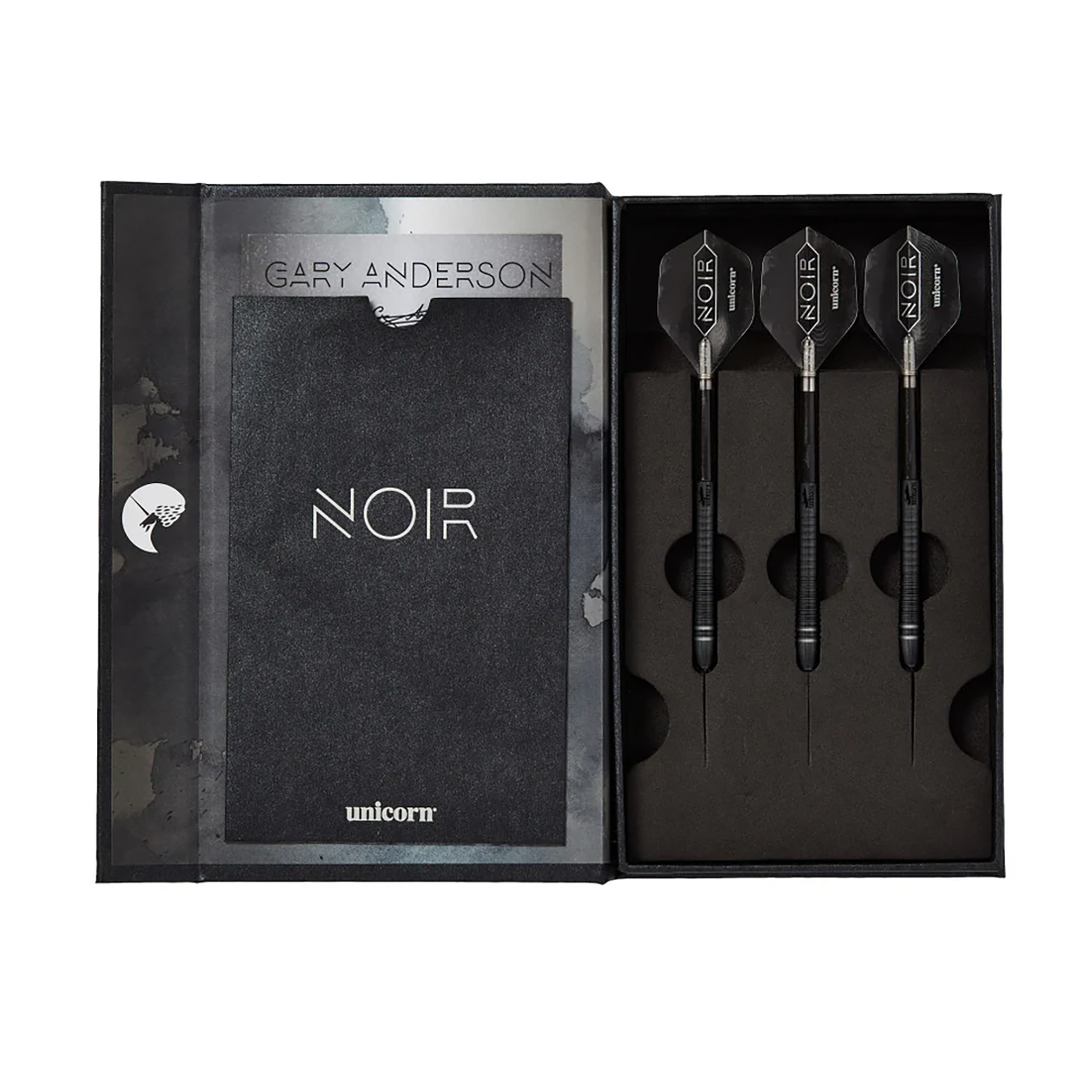 UNICORN GARY ANDERSON PHASE 6 BLACK STEEL TIP DARTS TUNGSTEN 90% 23G