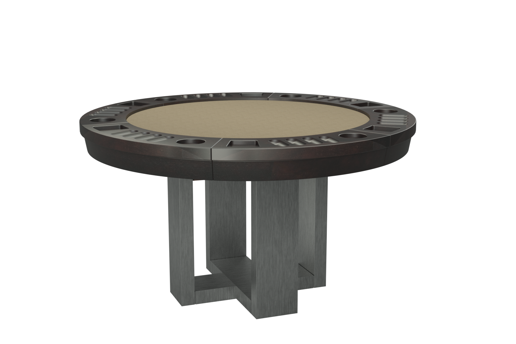 BRIDGE STAINLESS ROUND GAME TABLE