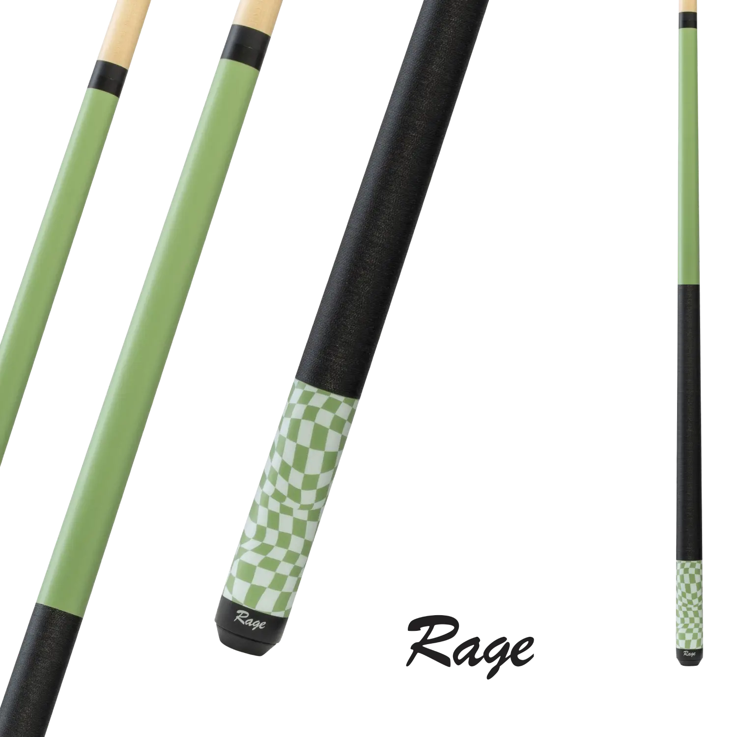 BRUNSWICK BILLIARD RAGE RG08 CUE LIME 13MM 19OZ