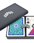 COPAG NEOTERIC PLASTIQUE POKER DECK CARDS 1546 JUMGO RED AND BLUE AND GREEN