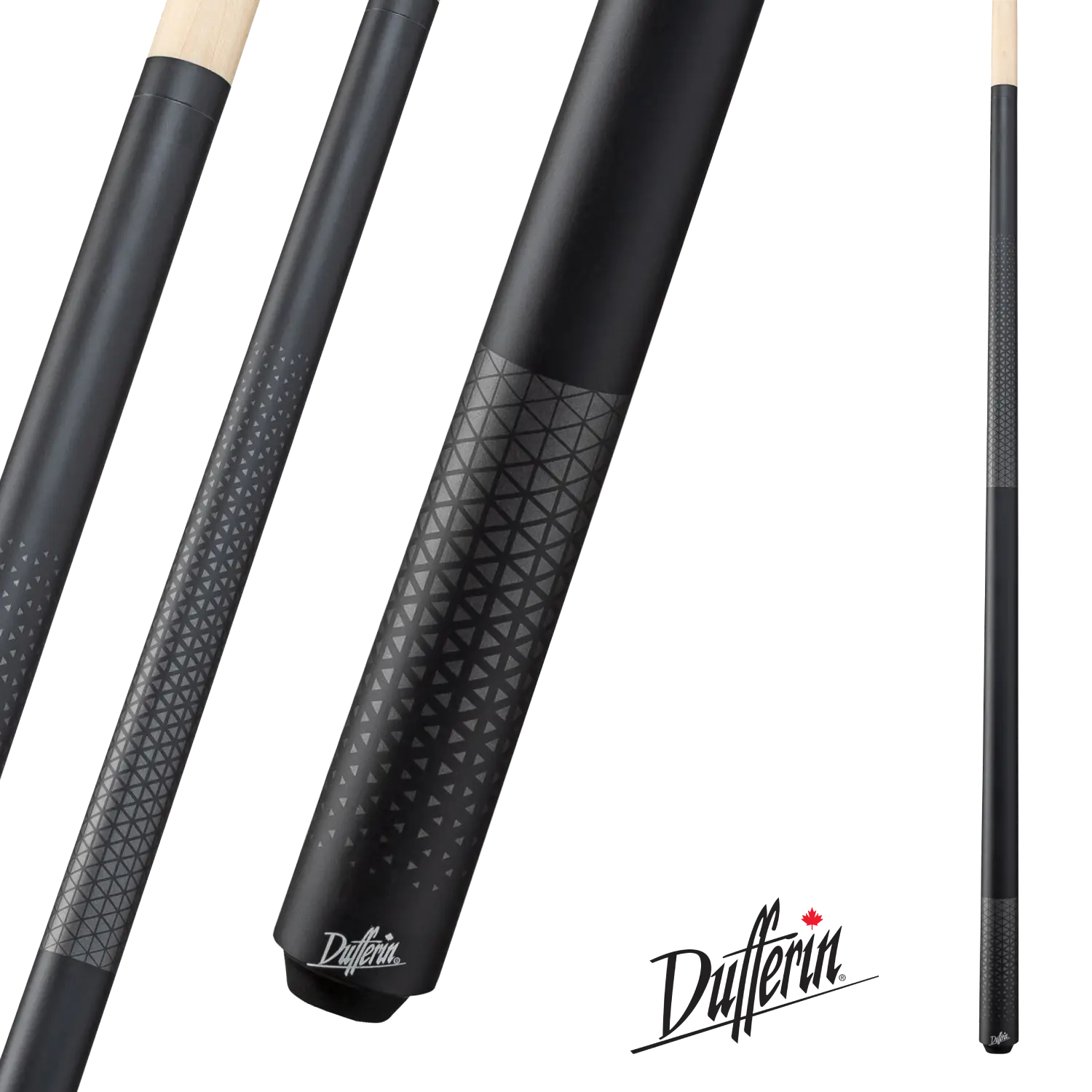 DUFFERIN POOL CUE BLACK AND GREY D-347 19OZ 13MM