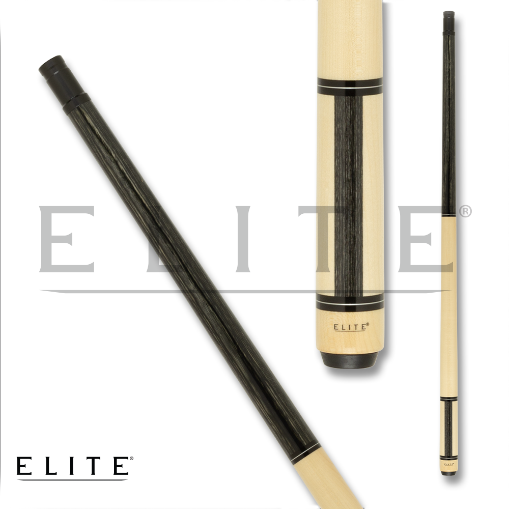 ELITE EP56 POOL CUE STAIN STRIPE WOOD AND SMOKE 13MM 19OZ