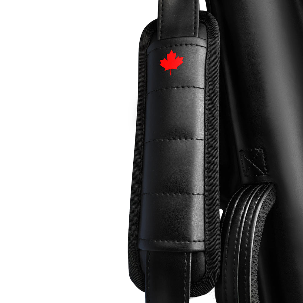 FALCON HARD CASE PVC LEATHER BLACK AND RED 2 BUTTS 4 SHAFTS
