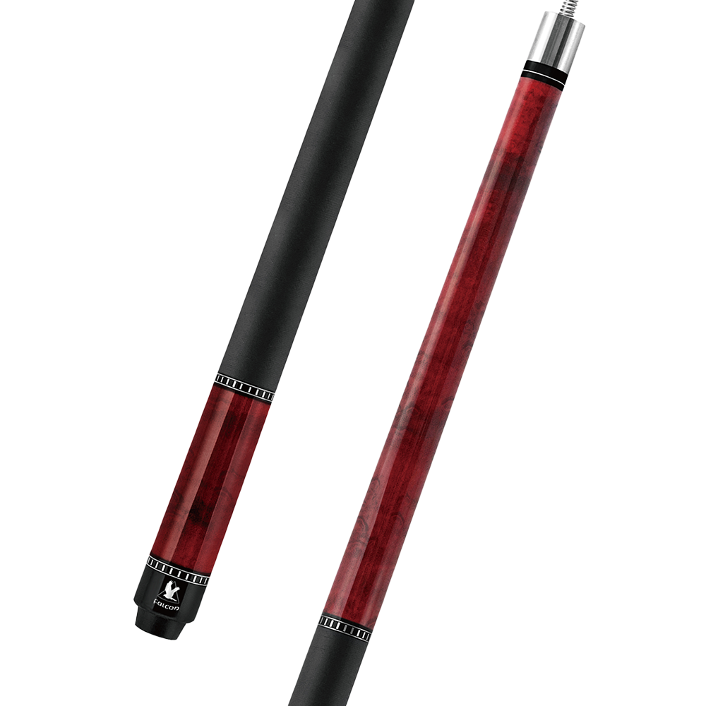 FALCON POOL CUE NFZ RED LINEN WRAP 13MM 19OZ