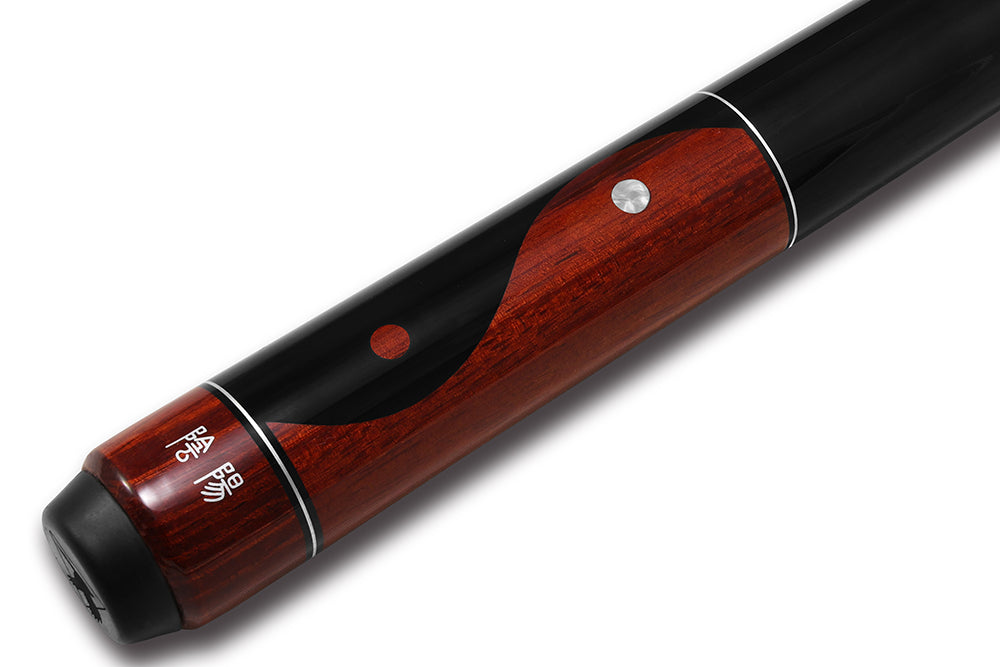 FALCON POOL CUE YIN YANG BROWN AND BLACK 13MM 19OZ