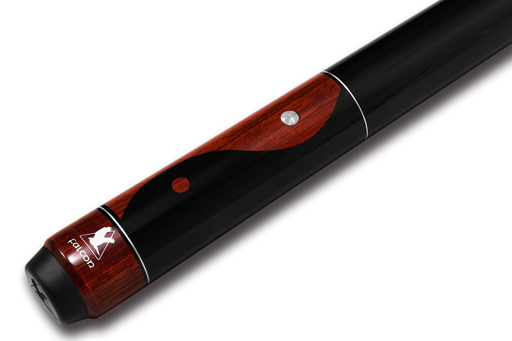 FALCON POOL CUE YIN YANG BROWN AND BLACK 13MM 19OZ