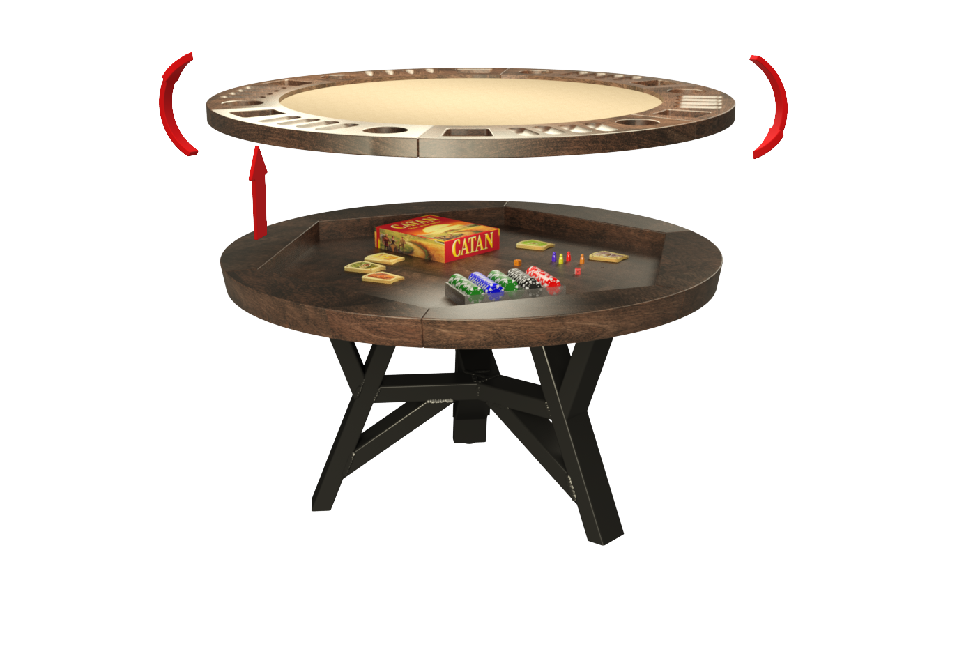 INDUSTRIA ROUND GAME TABLE