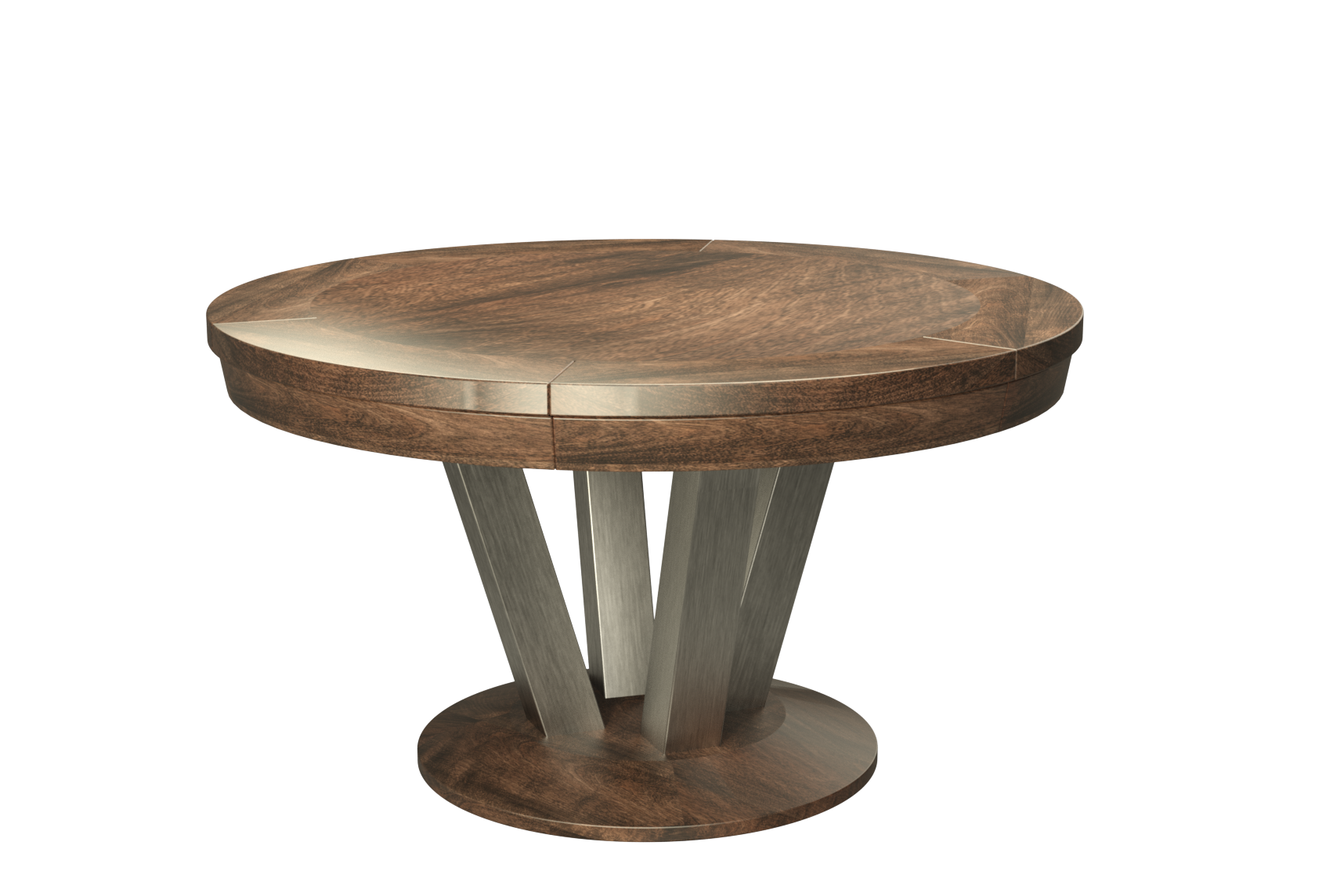 LA CONDO STAINLESS ROUND GAME TABLE