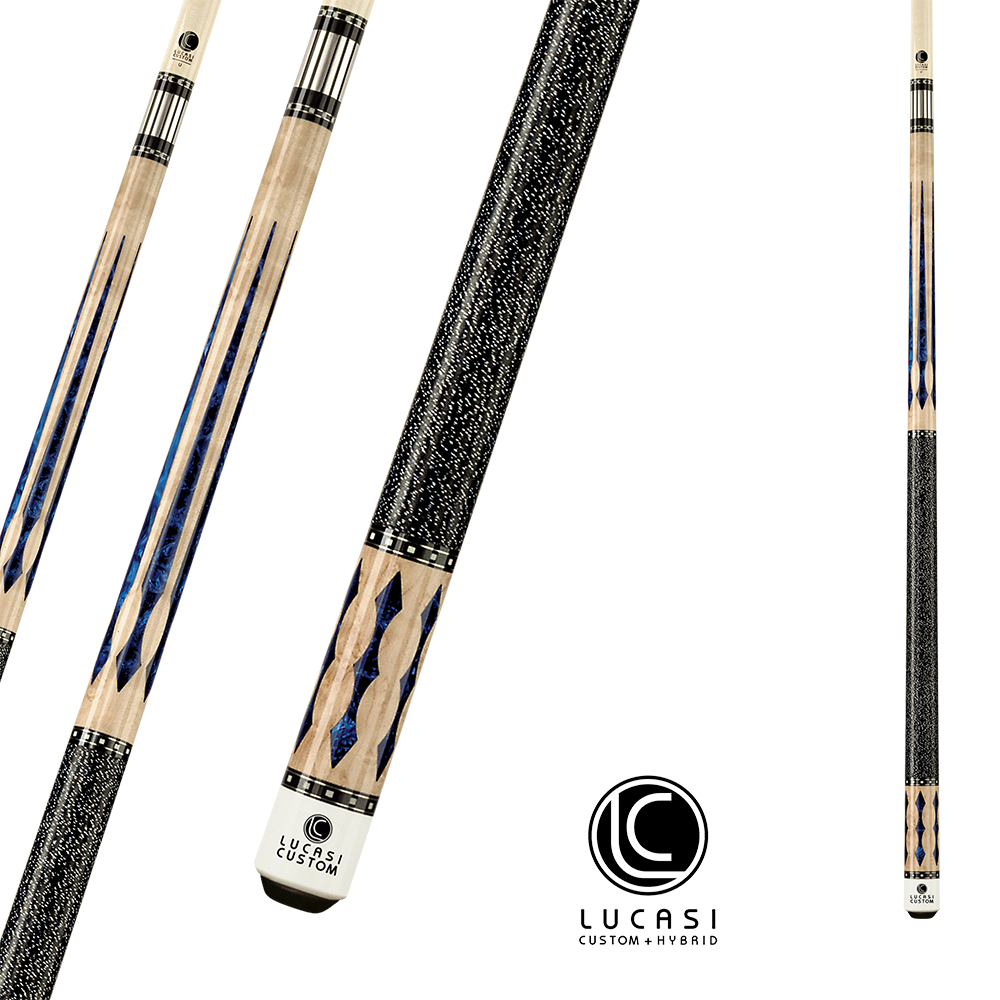 LUCASI POOL CUE LZ2004NB BLACK AND BEIGE 13MM 19OZ
