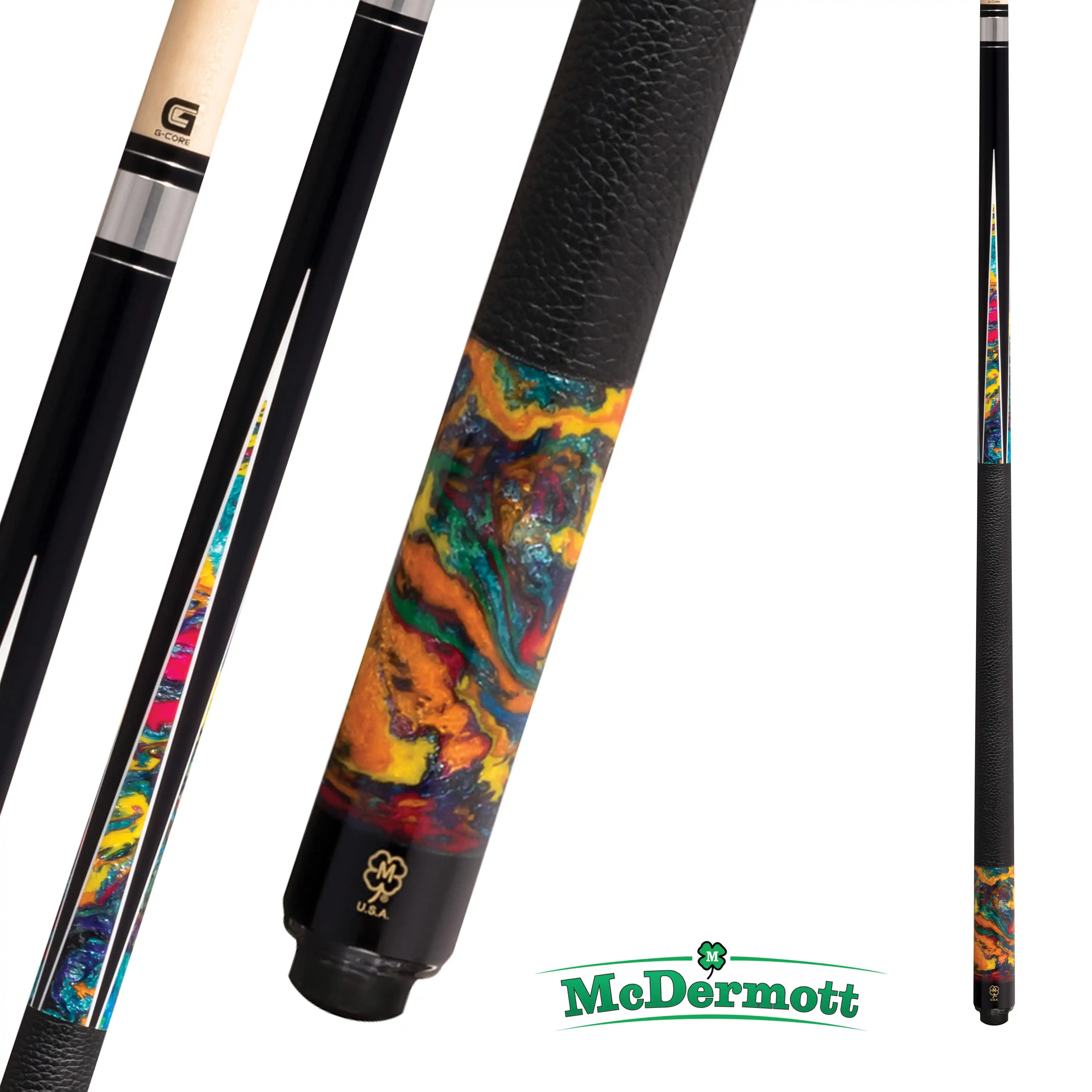 MCDERMOTT POOL CUE G-SERIES COLORFUL G904 12.5MM 19OZ