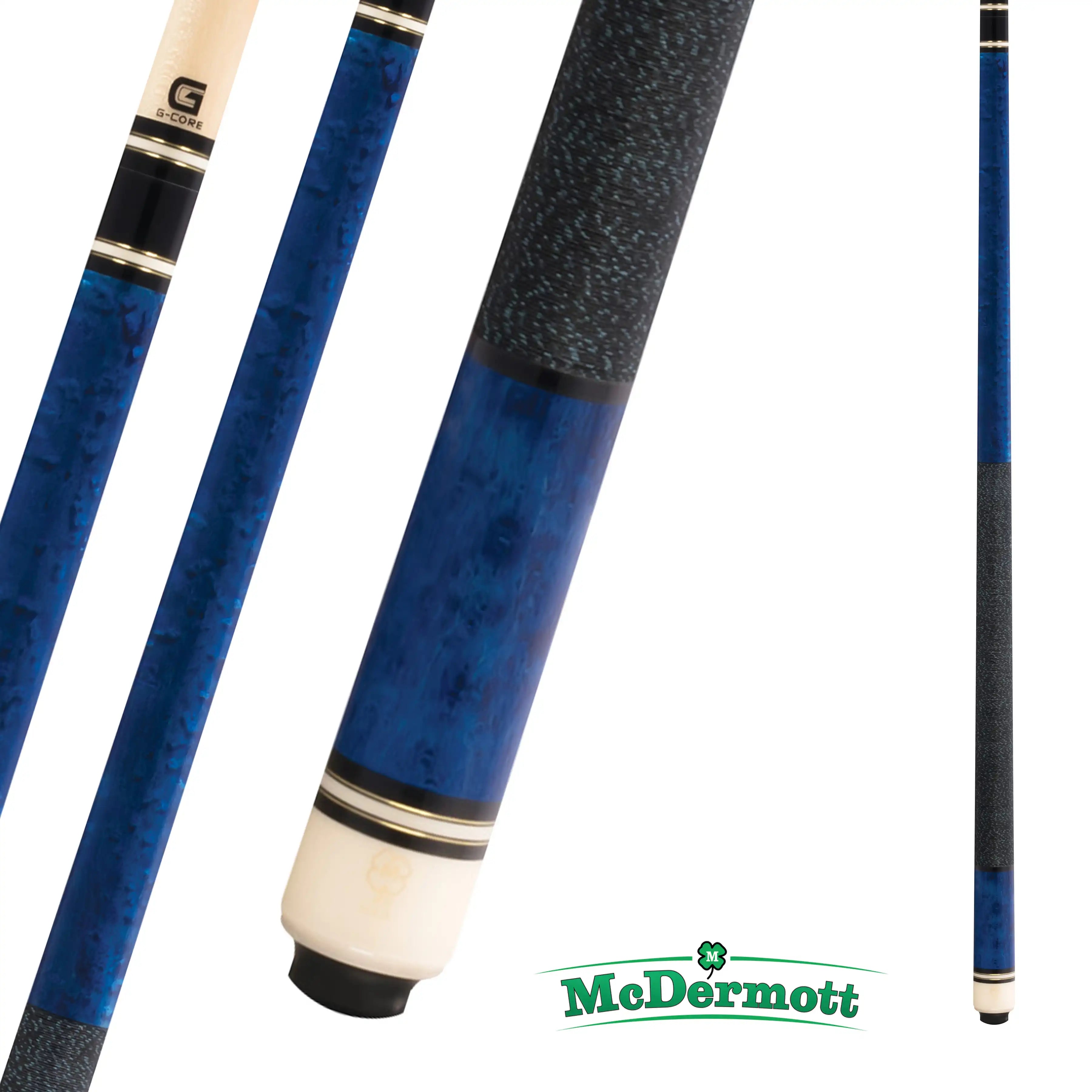 MCDERMOTT POOL CUE G-SERIES G201 PACIFIC BLUE 12.5MM 19OZ