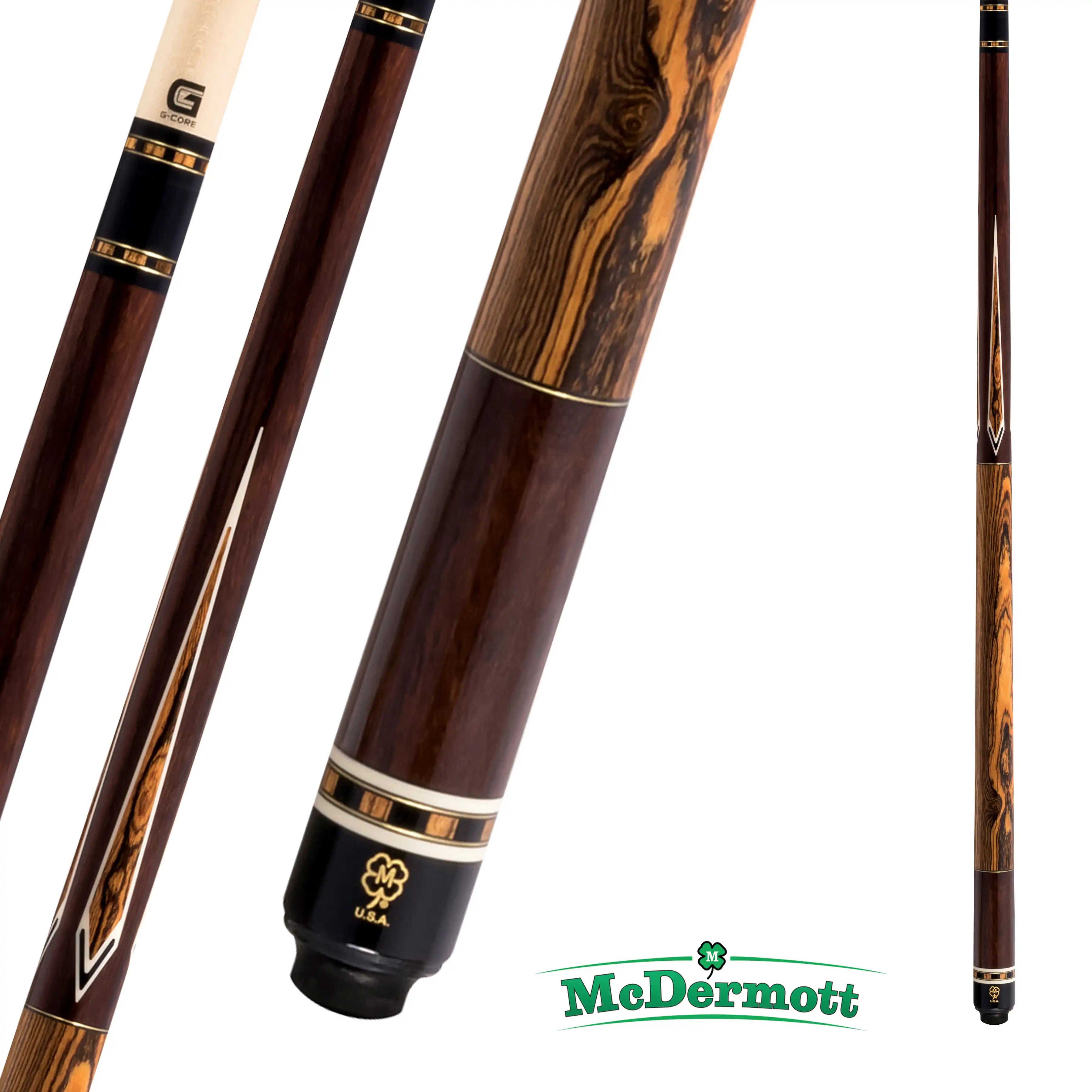 MCDERMOTT POOL CUE G-SERIES G520 BROWN 12.5MM 19OZ